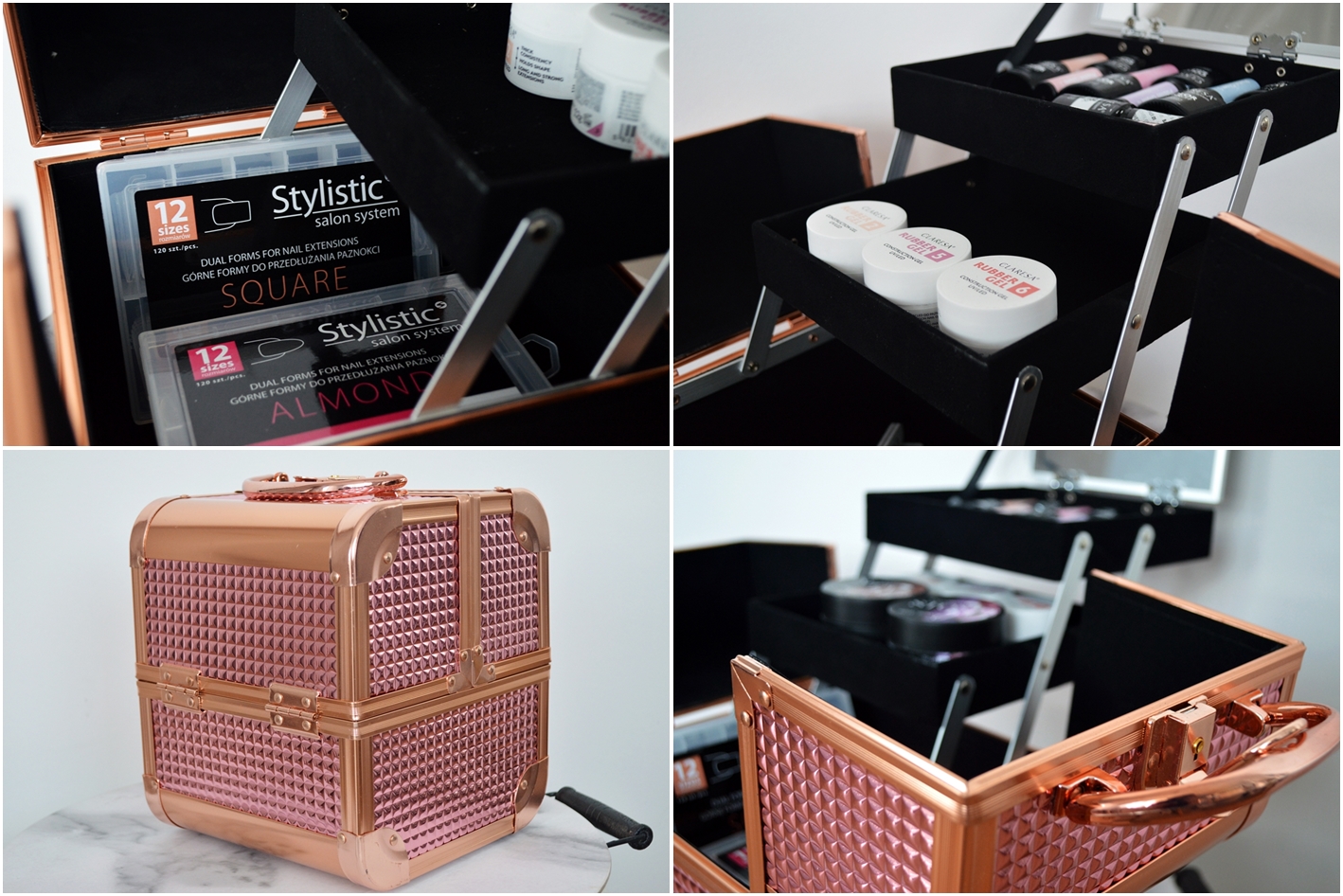 organizacja akcesoriów do paznokci